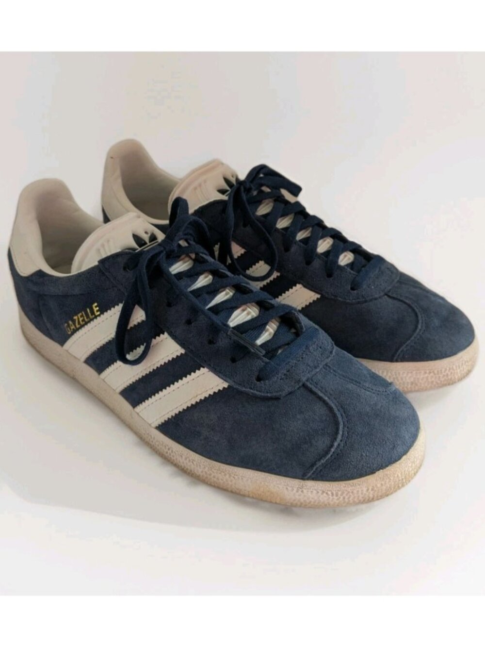 adidas Originals Gazelle Navy Blue Suede White Stripes Men’s US 7.5 BB5478